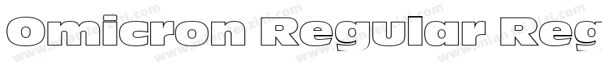 Omicron Regular Regu字体转换